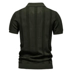 PELAYO - Polo de punto acanalado estructurado con cuello solapa™