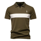 DANI - Polo de manga corta en piqué con franja horizontal color-block™
