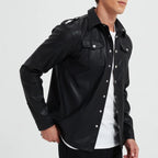 GONZALO - Chaqueta de efecto piel con bolsillos de solapa™
