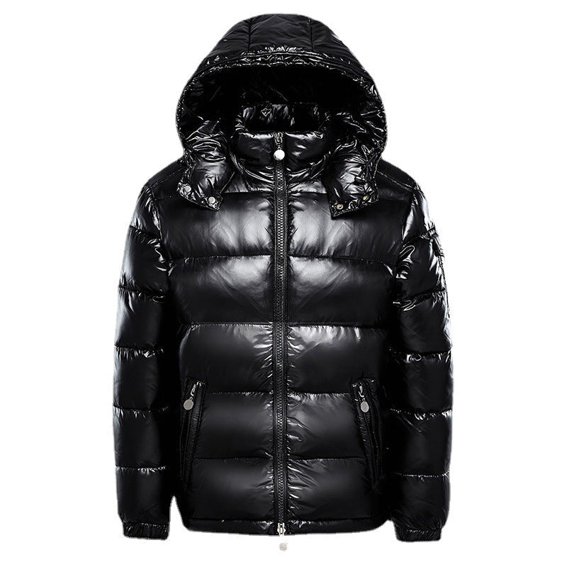 RUBÉN - Chaqueta plumas acolchada de acabado brillante con capucha™