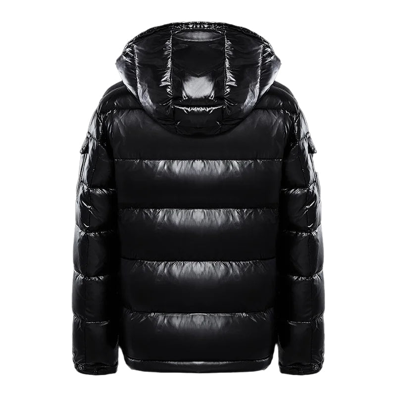 RUBÉN - Chaqueta plumas acolchada de acabado brillante con capucha™