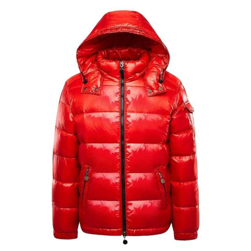 RUBÉN - Chaqueta plumas acolchada de acabado brillante con capucha™