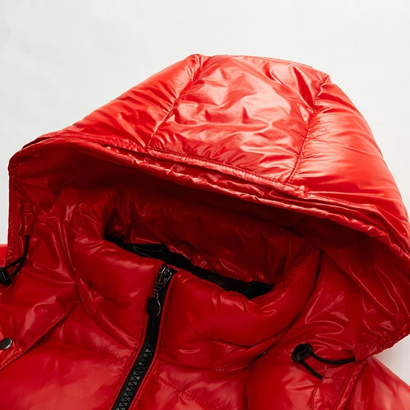 RUBÉN - Chaqueta plumas acolchada de acabado brillante con capucha™