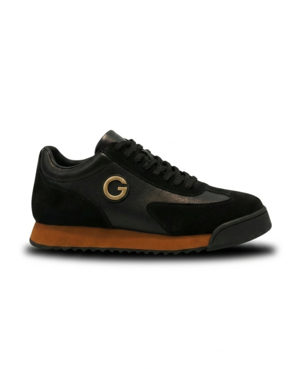 GAEL - Zapatillas de piel y ante estilo urbano con detalle de inicial y suela reforzada™