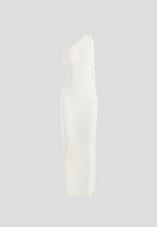 NOOR-Vestido de Punto de Canalé con Capa