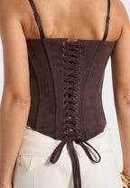 GEMA-Top Corset Silueta Ajustada y Estilo Sofisticado