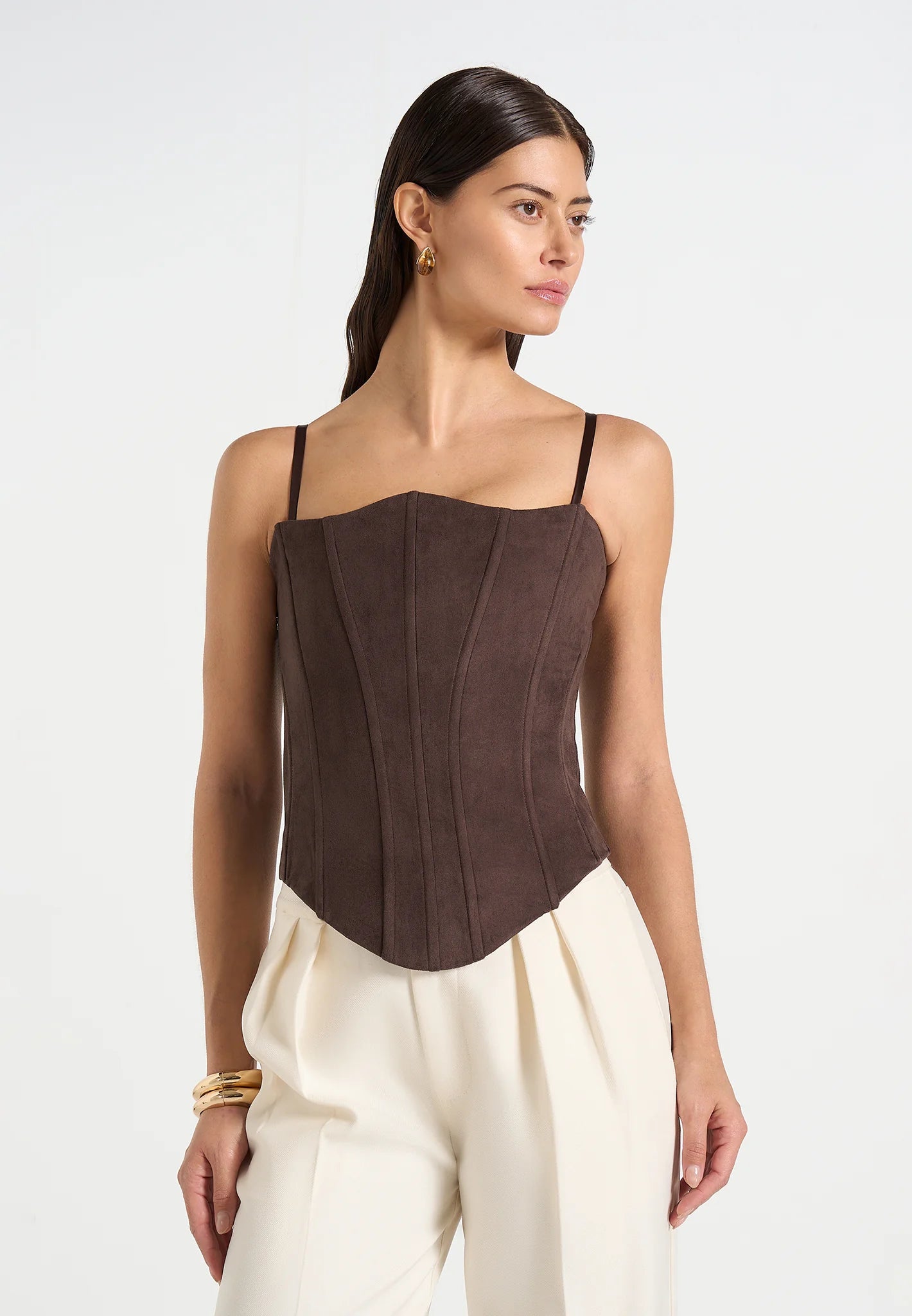 GEMA-Top Corset Silueta Ajustada y Estilo Sofisticado