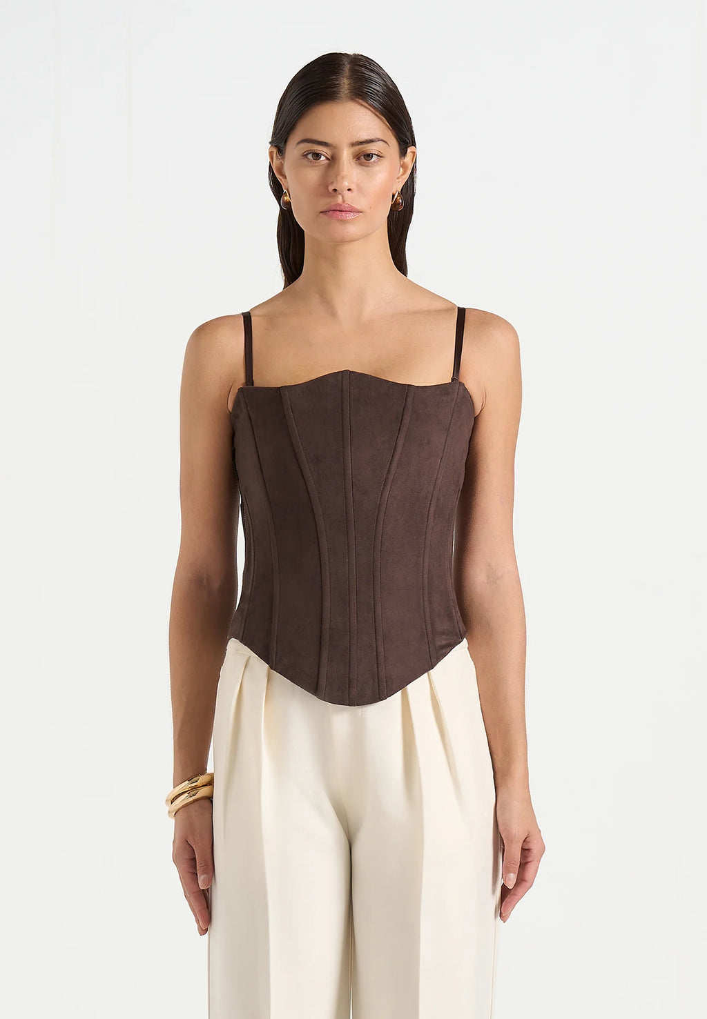 GEMA-Top Corset Silueta Ajustada y Estilo Sofisticado