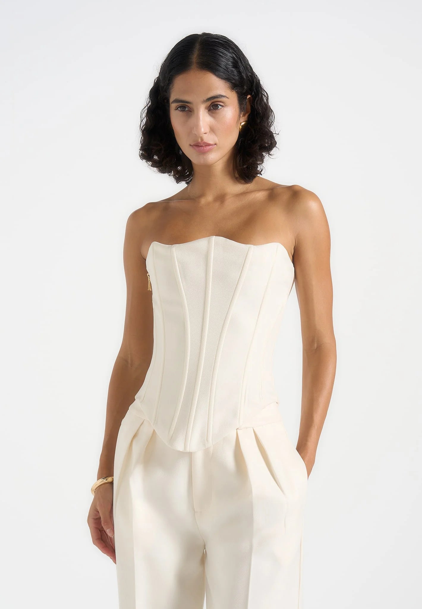 GEMA-Top Corset Silueta Ajustada y Estilo Sofisticado
