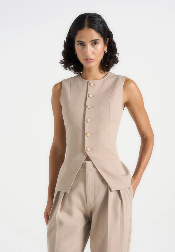 AURELIA-Chaleco elegante y minimalista