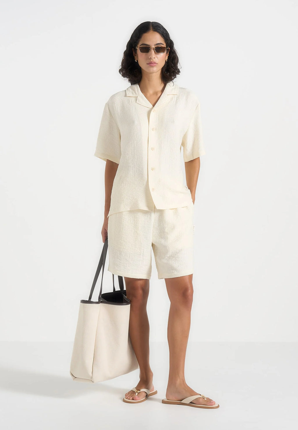 MARIA-Camisa con Fluidez y Textura