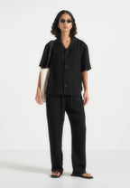 MARIA-Camisa con Fluidez y Textura