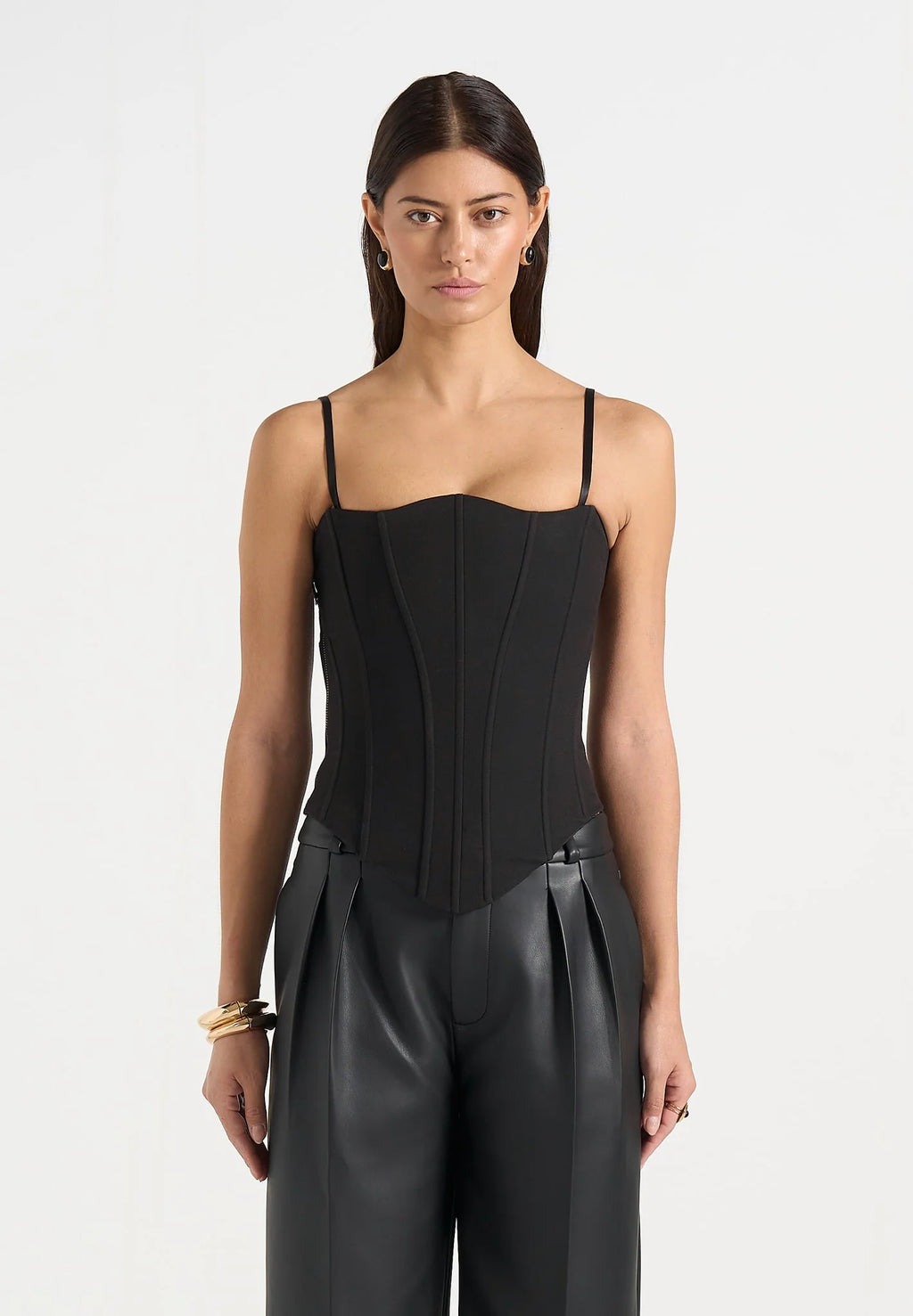 GEMA-Top Corset Silueta Ajustada y Estilo Sofisticado