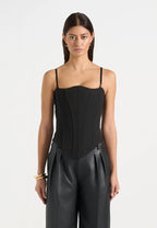 GEMA-Top Corset Silueta Ajustada y Estilo Sofisticado