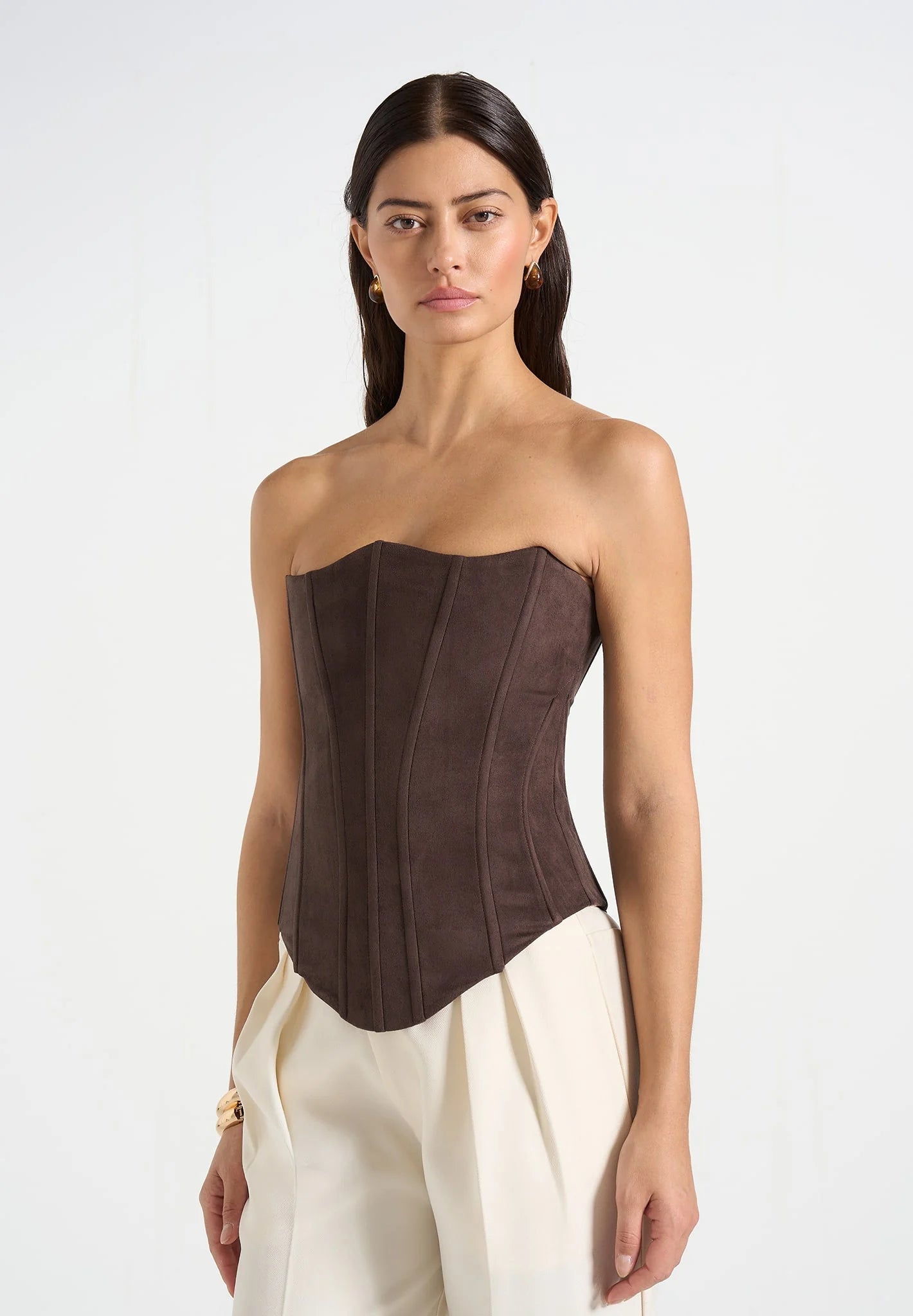 GEMA-Top Corset Silueta Ajustada y Estilo Sofisticado