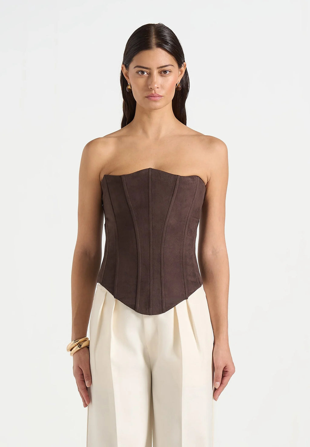 GEMA-Top Corset Silueta Ajustada y Estilo Sofisticado