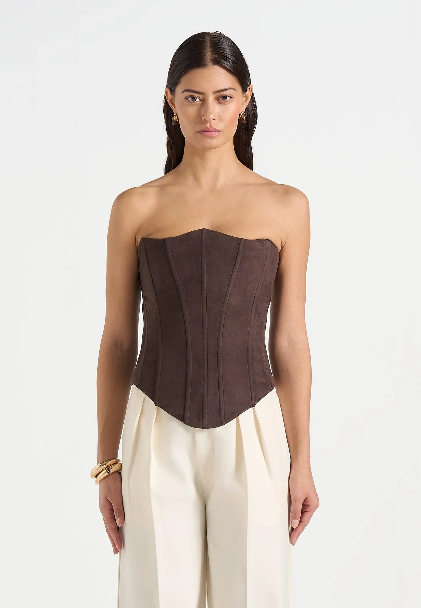 GEMA-Top Corset Silueta Ajustada y Estilo Sofisticado