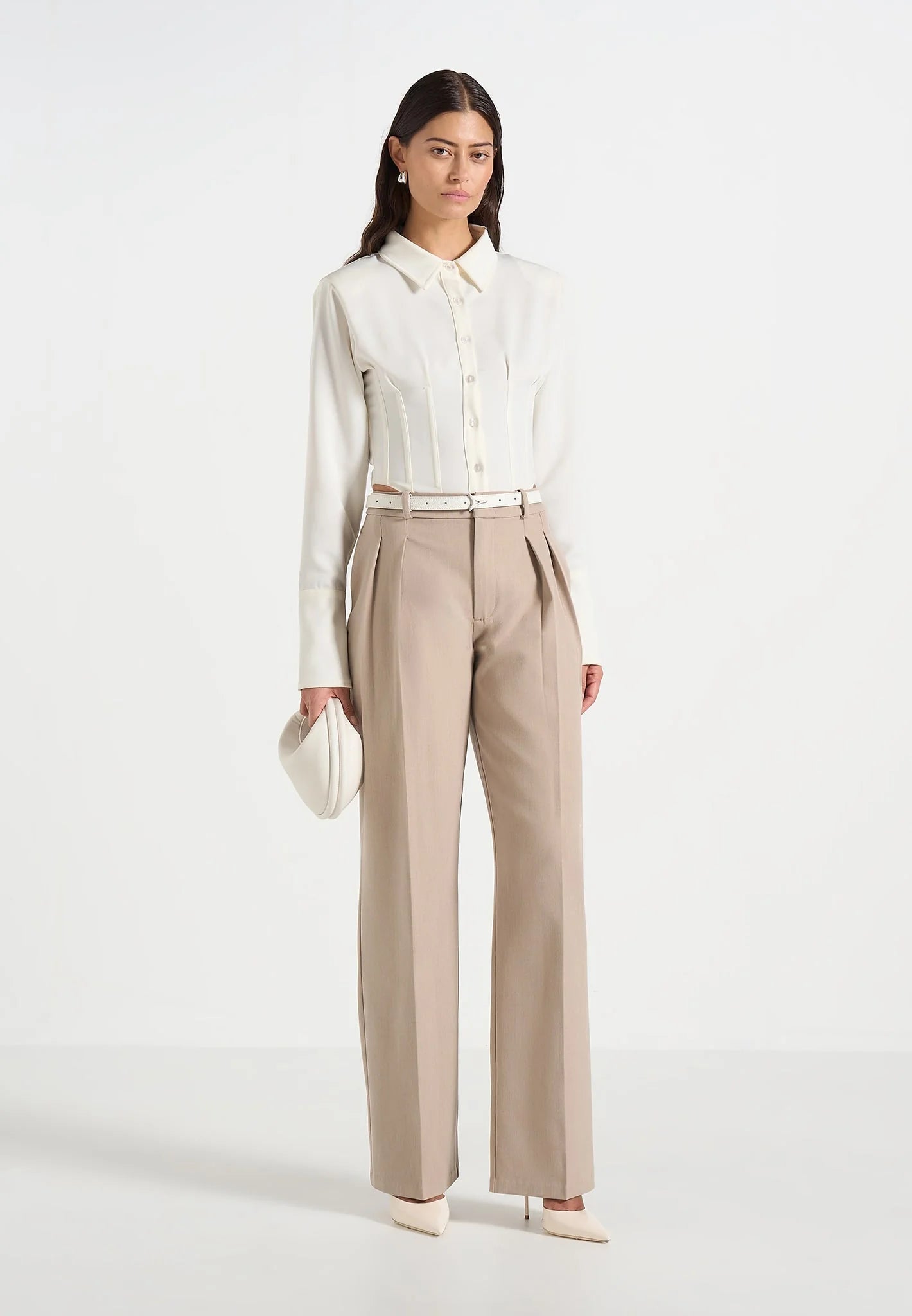 JULIA-Pantalón plisado elegante