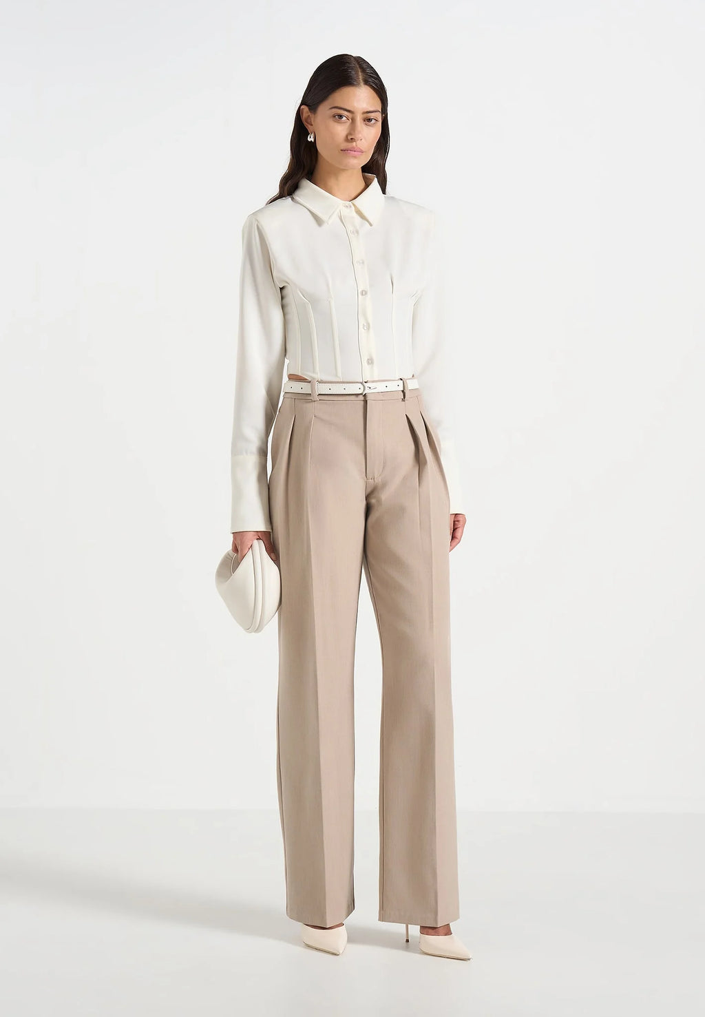 JULIA-Pantalón plisado elegante