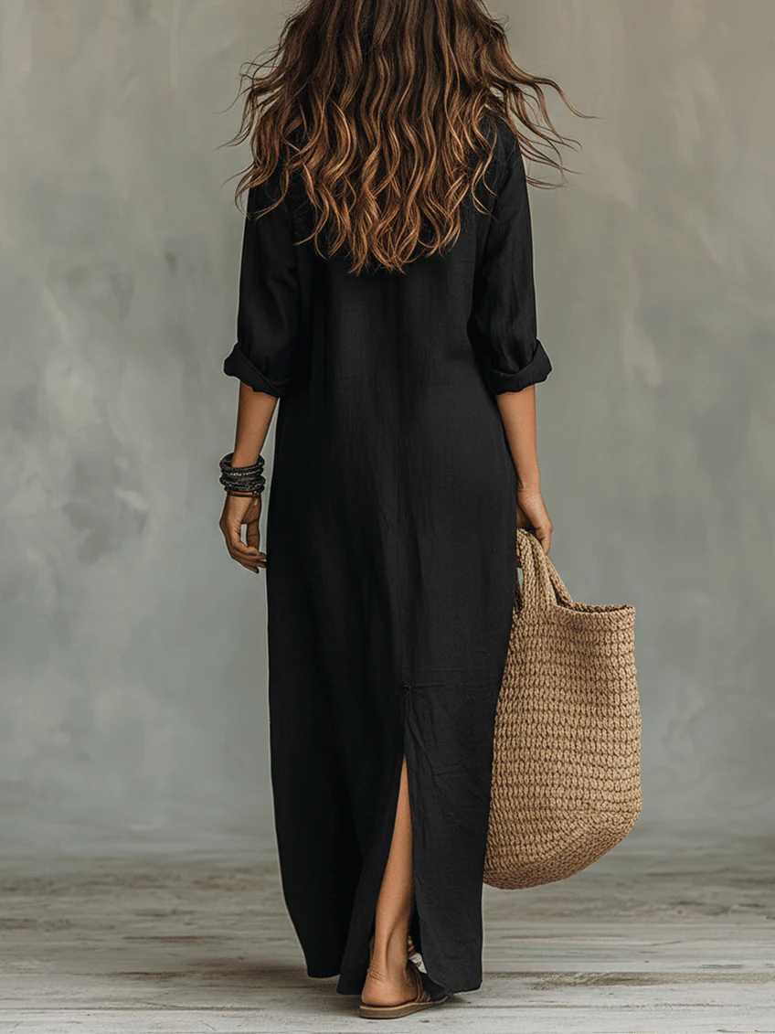 CARMEN - Vestido camisero largo™