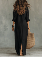 CARMEN - Vestido camisero largo™