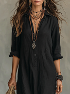 CARMEN - Vestido camisero largo™