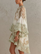 VALERIA - Minivestido de muselina estampada™
