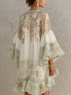 VALERIA - Minivestido de muselina estampada™