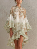 VALERIA - Minivestido de muselina estampada™