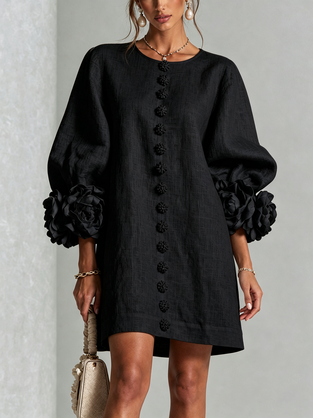 CARMEN - Vestido corto fluido™