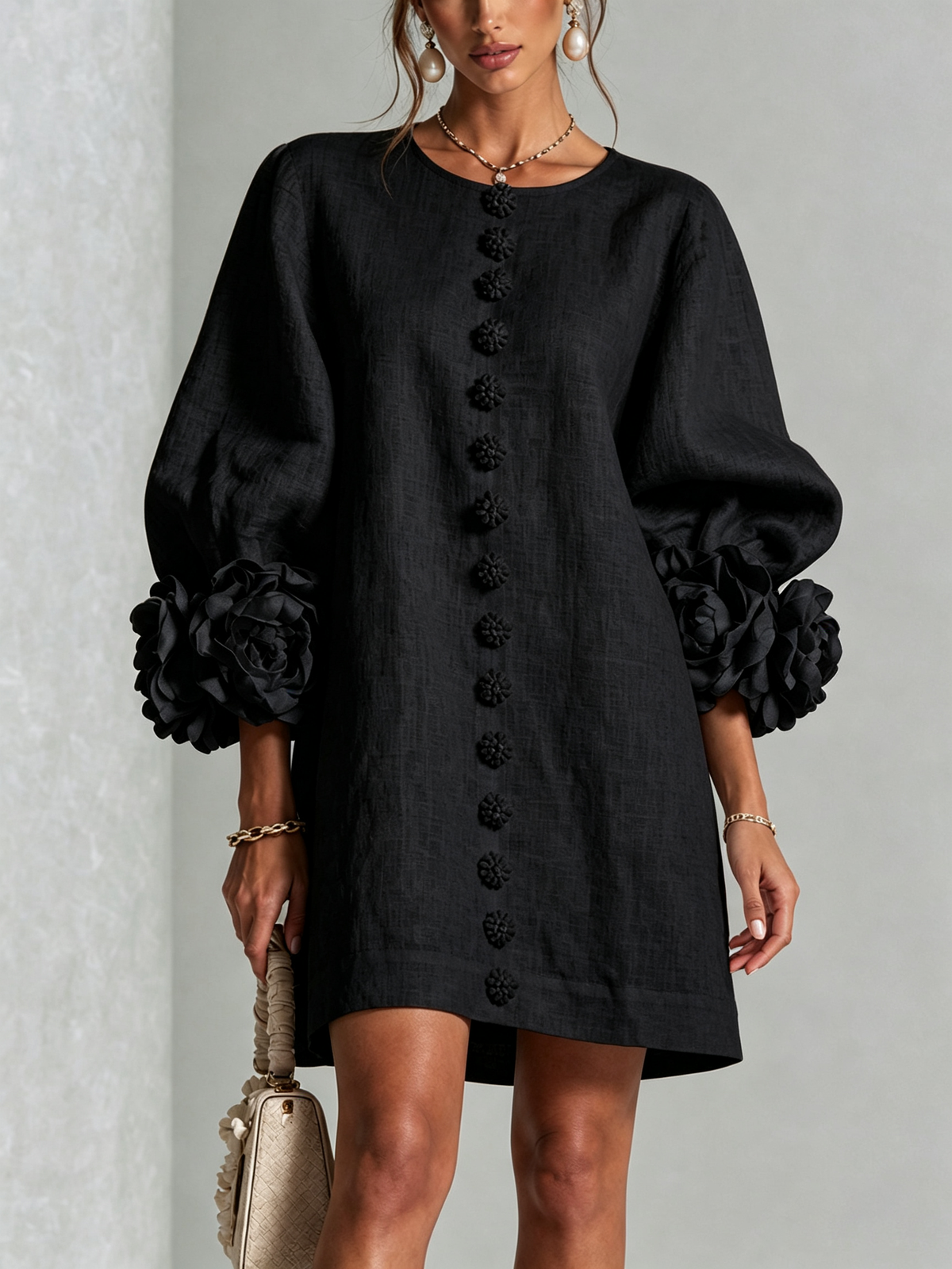 CARMEN - Vestido corto fluido™