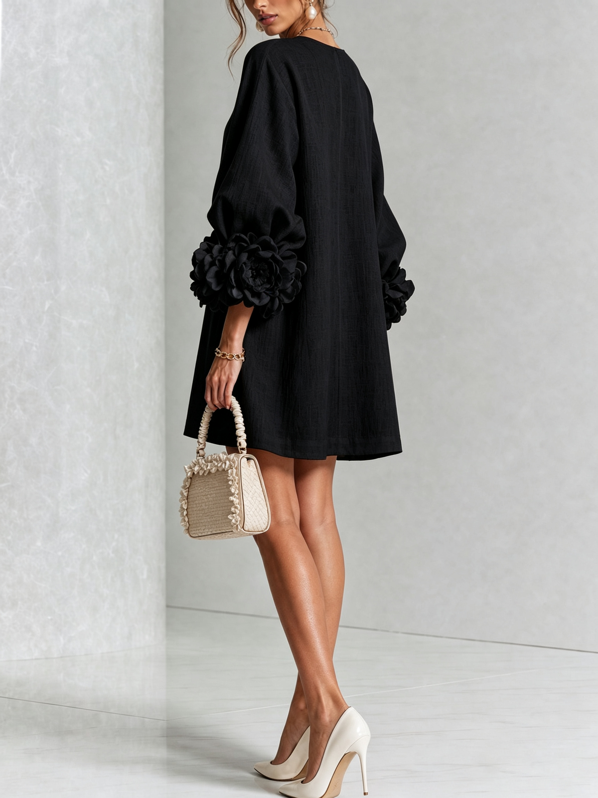 CARMEN - Vestido corto fluido™