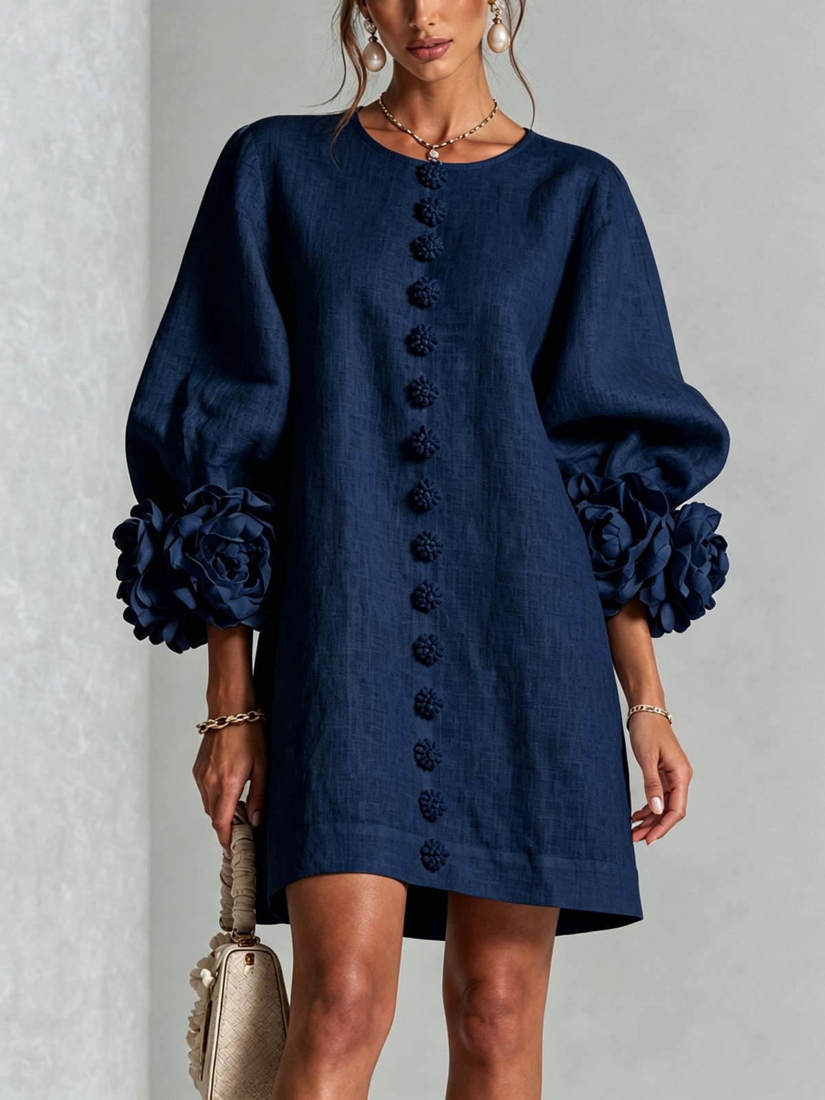 AURORA - Vestido corto fluido™