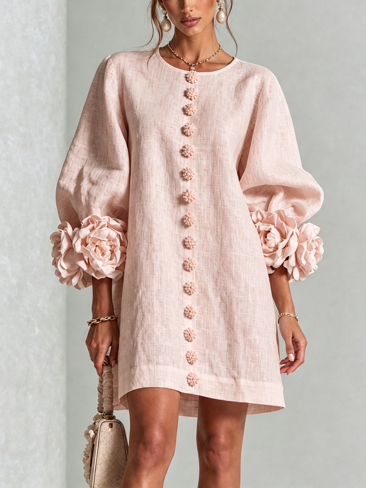 ELENA - Vestido corto fluido™