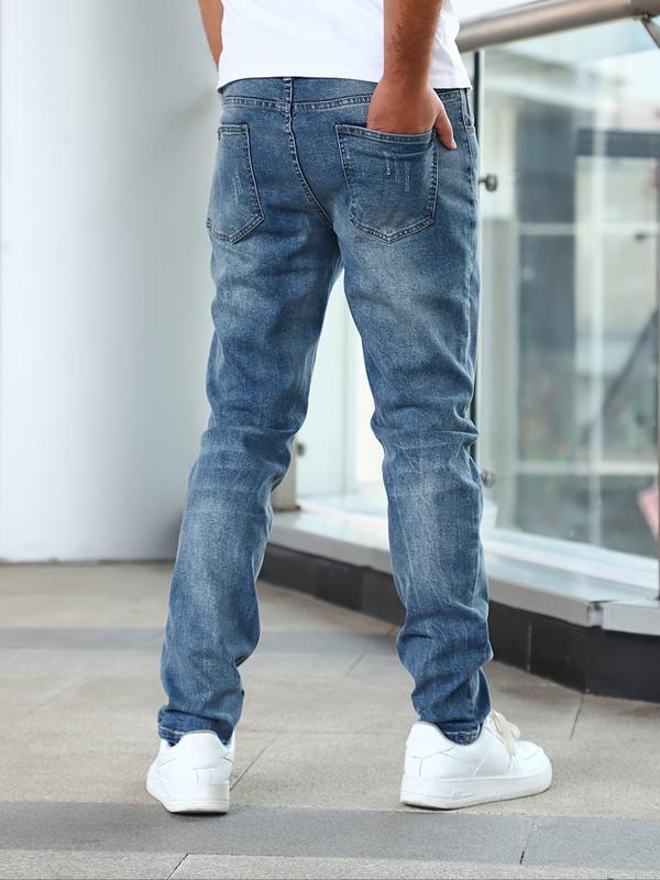 DANIEL - Pantalones vaqueros de corte recto ajustado y efecto desgastado™