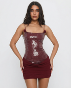 SOFÍA - Minivestido ajustado de lentejuelas con tirantes™