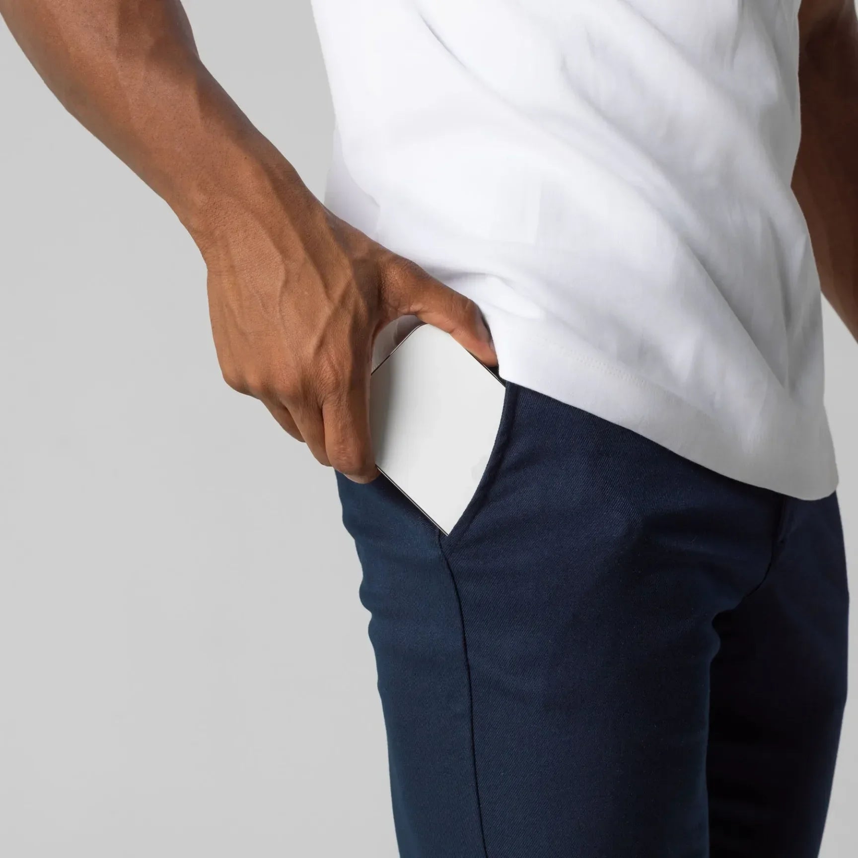 BRUNO - Pantalones chinos elásticos de corte entallado y estilo sartorial™