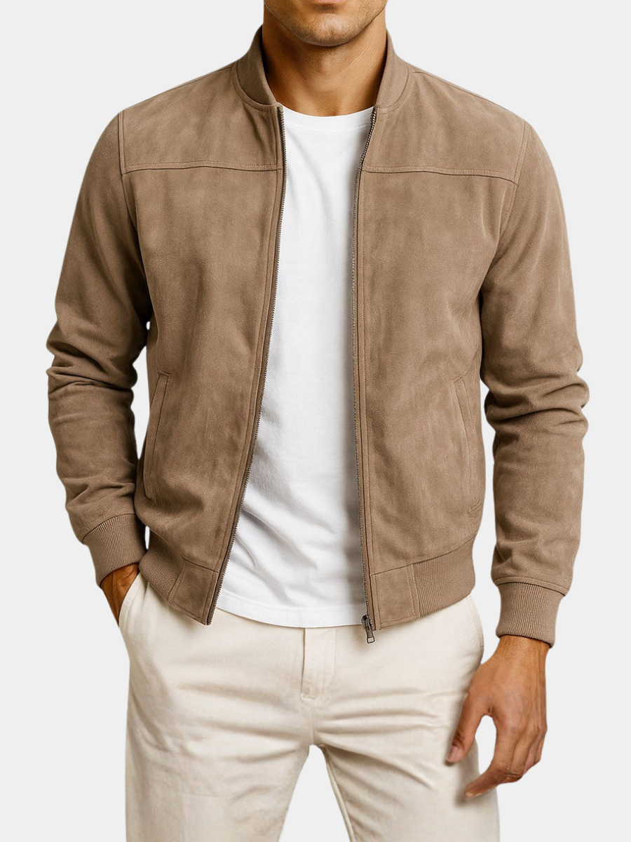 GERARD - Chaqueta bomber de aspecto ante para hombre™