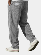 DAMIÁN - Pantalones de pana fluidos de corte ancho con cintura elástica™