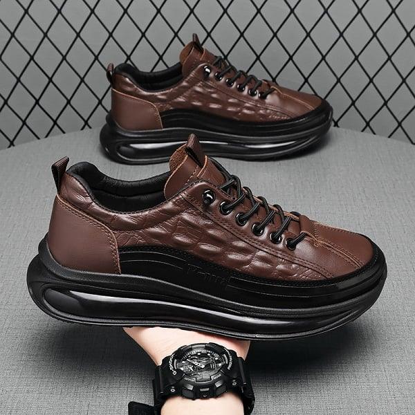 BRUNO - Zapatillas urbanas de vestir con cámara de aire y textura en relieve™