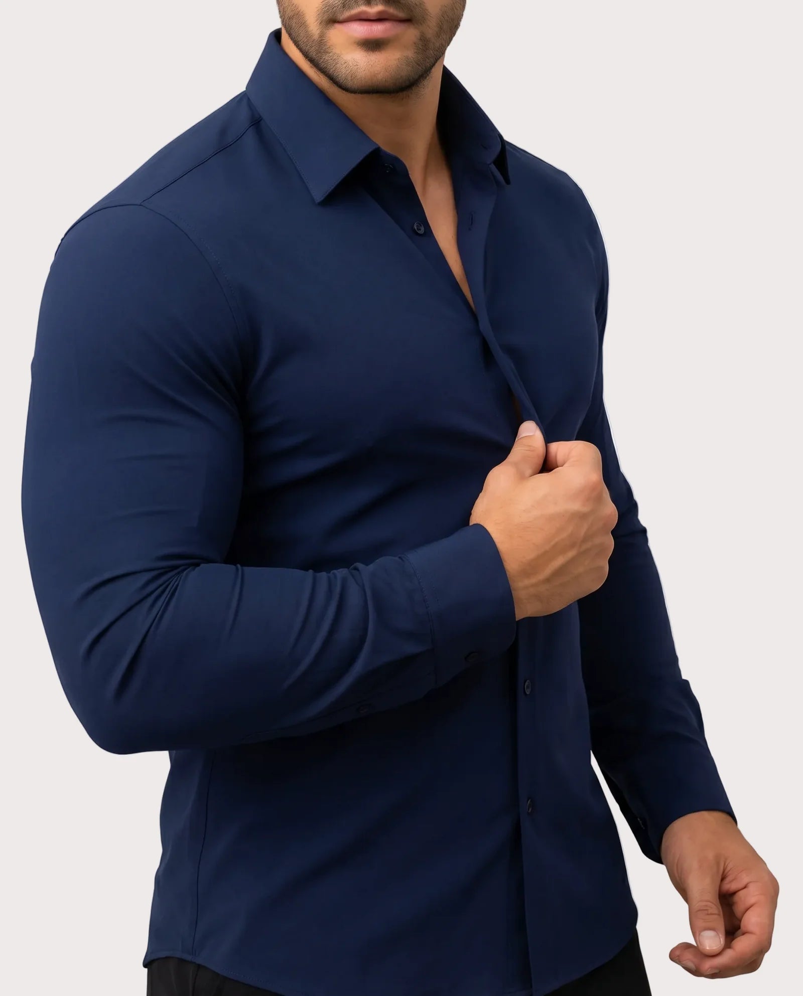 OLIVER - Camisa Elástica Antiarrugas