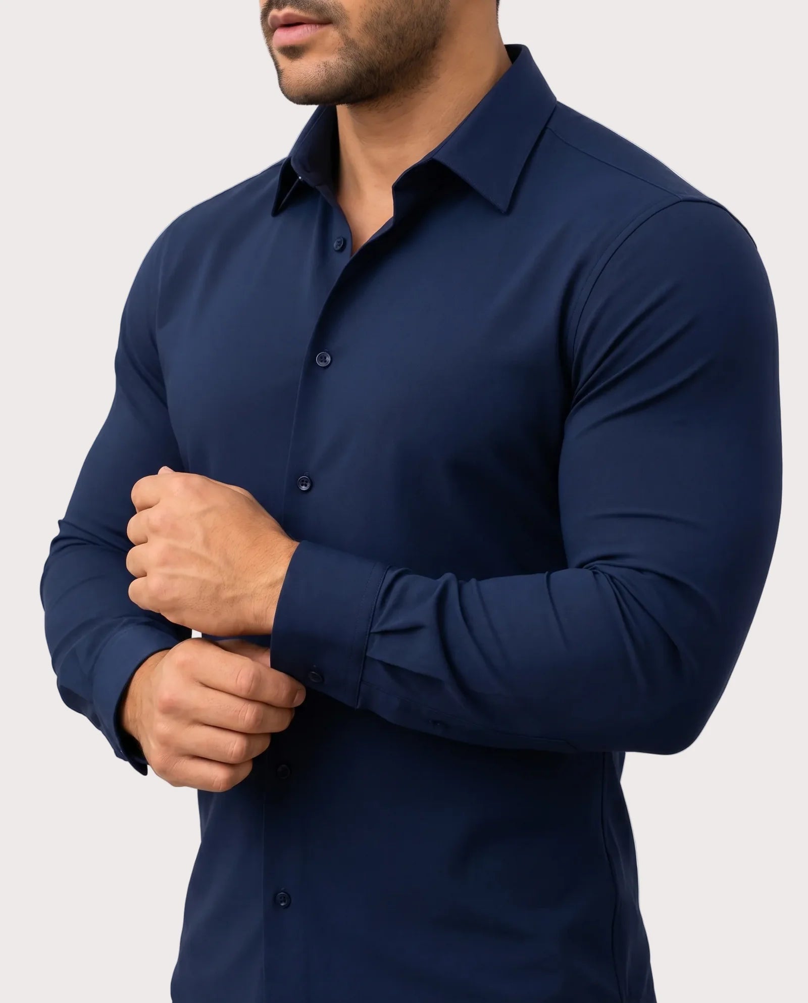OLIVER - Camisa Elástica Antiarrugas