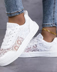 Lonneke | Elegante kanten sneakers