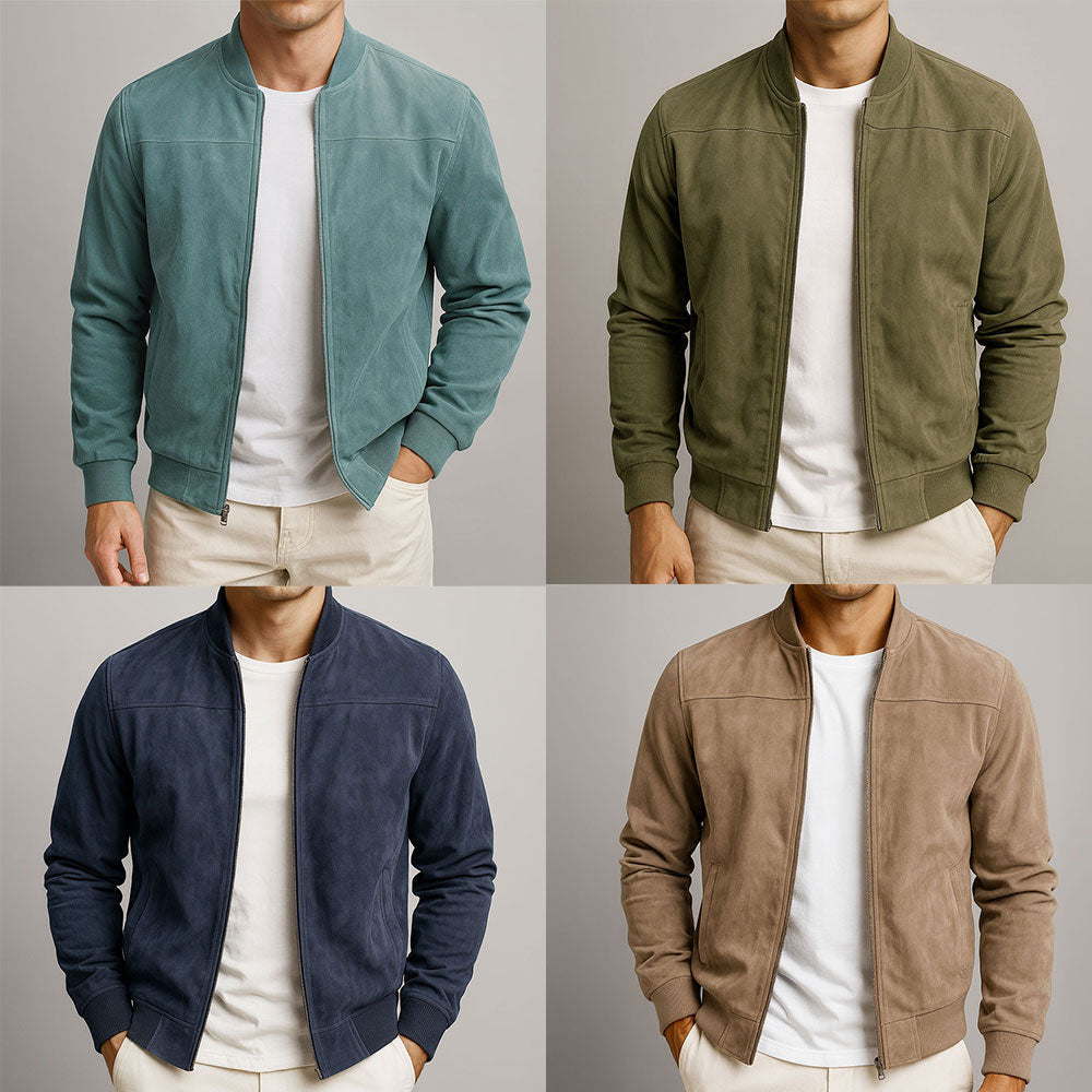 GERARD - Chaqueta bomber de aspecto ante para hombre™