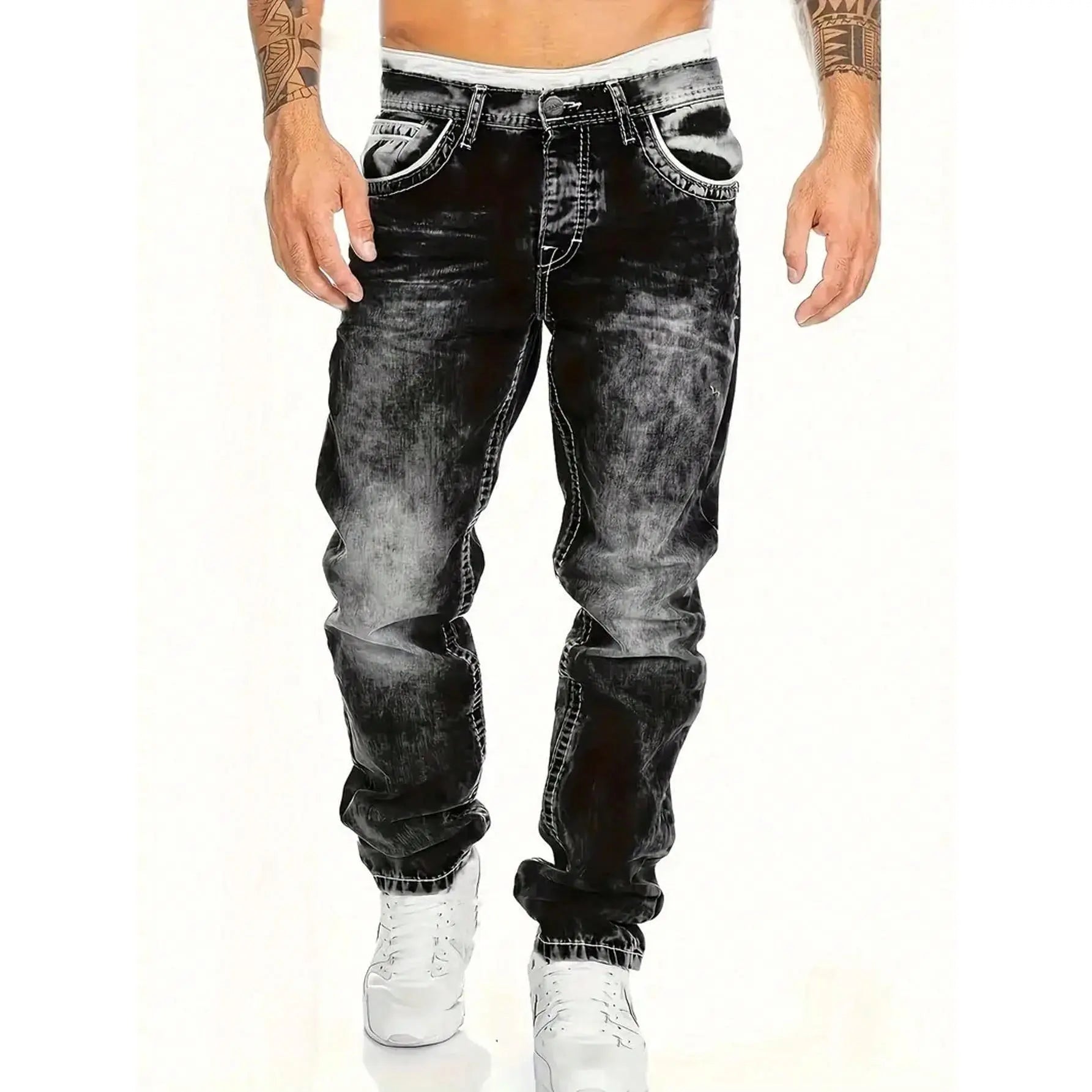 💎 -44% ANGEBOT! 💎 Herren Sommer-Jeans: Leichter Stretch, Gerader Schnitt & Vintage-Look