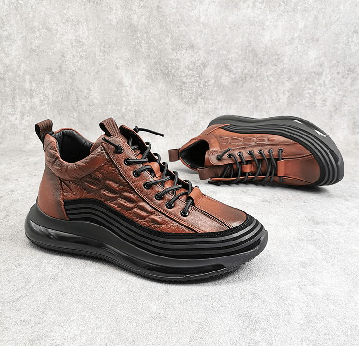 BRUNO - Zapatillas urbanas de vestir con cámara de aire y textura en relieve™