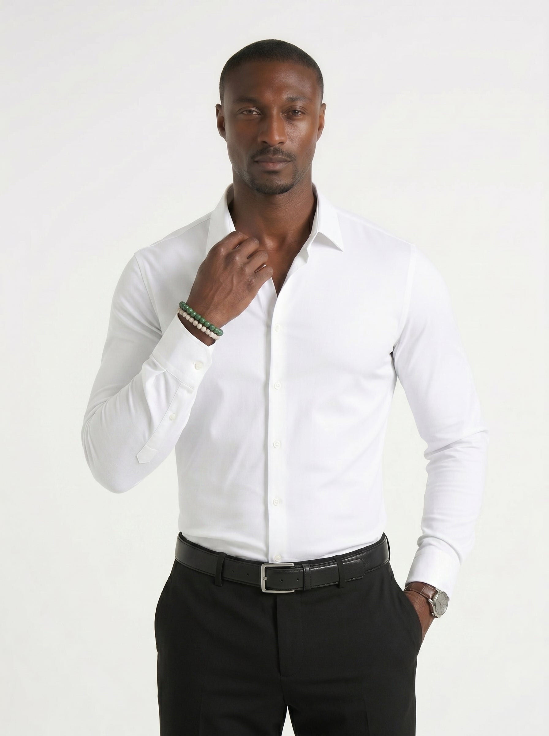 OLIVER - Camisa Elástica Antiarrugas