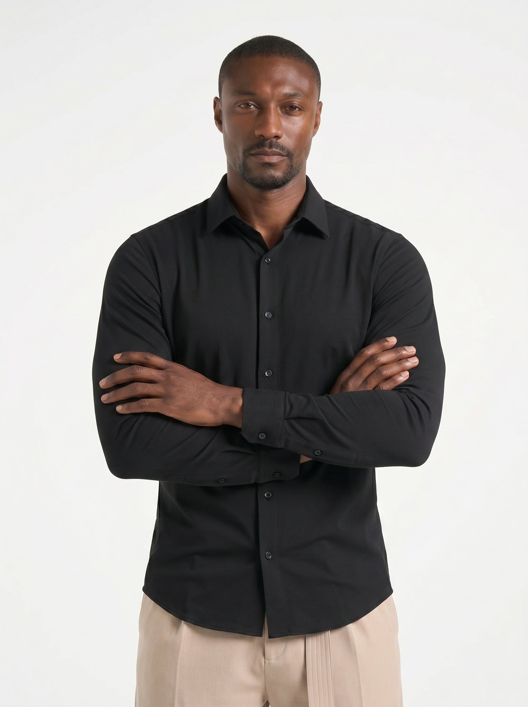 OLIVER - Camisa Elástica Antiarrugas