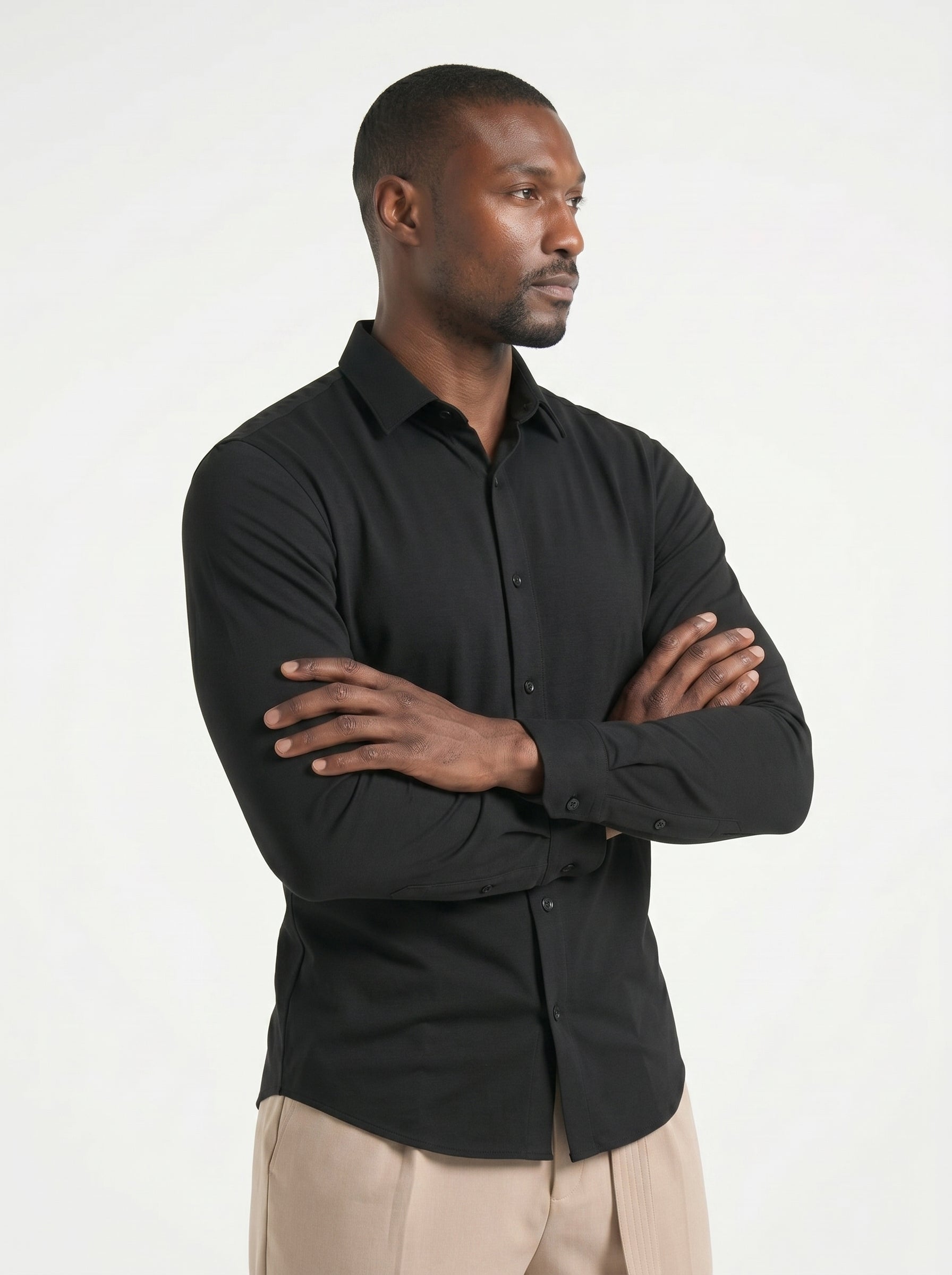 OLIVER - Camisa Elástica Antiarrugas