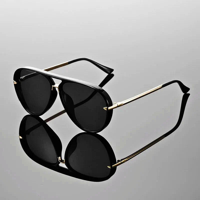 MATEO - Gafas de sol de aviador con doble puente y lentes en degradado™